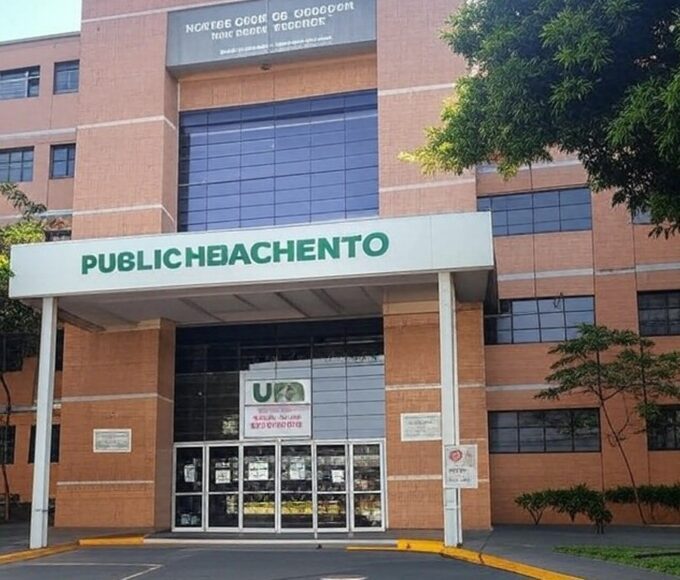 Fachada de UPA em Aparecida de Goiânia, Goiás, local de denúncia sobre sugestão de oração em vez de laudo médico para idosa.