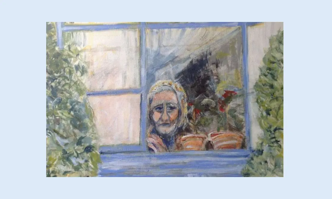 Pintura de Graça Craidy sobre velhice