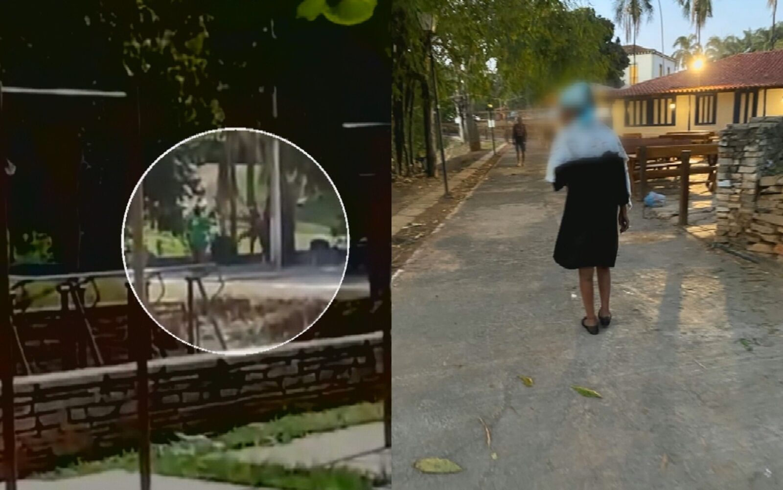 Empresário é suspeito de agredir com socos e chutes uma mulher em situação de rua, em Pirenópolis — Foto: Reprodução/ TV Anhanguera