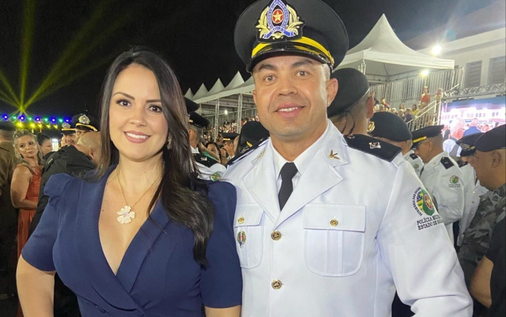 Danilo Negrão morreu em 2023. Viúva afirma que policial desenvolveu vício em apostas on-line durante a Copa do Mundo de 2022 — Foto: Reprodução/Instagram de Raquel Maria
