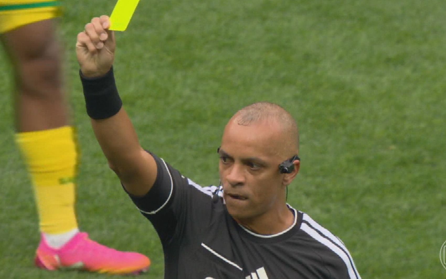 Wilton Pereira Sampaio no primeiro jogo da Copa do Mundo 2026 — Foto: Reprodução/TV Anhanguera