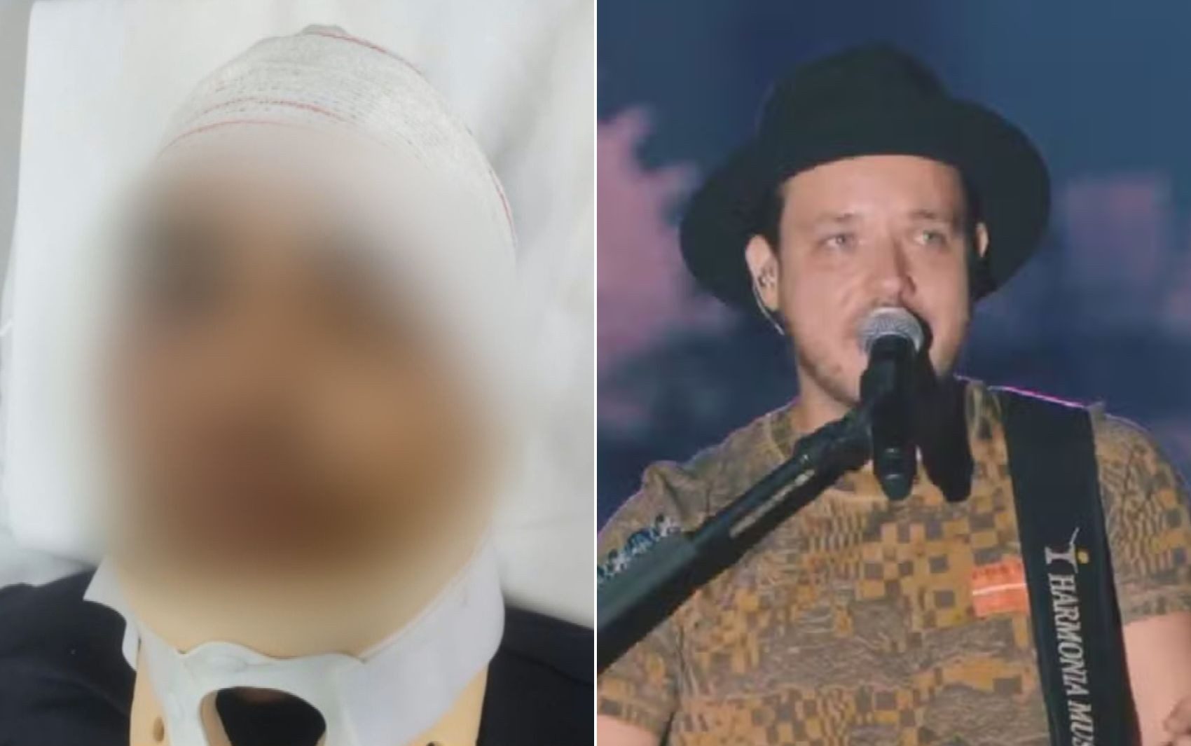 Policial militar foi atropelado enquanto tentava socorrer cantor Israel após acidente, em Goiás — Foto: Reprodução/TV Anhanguera