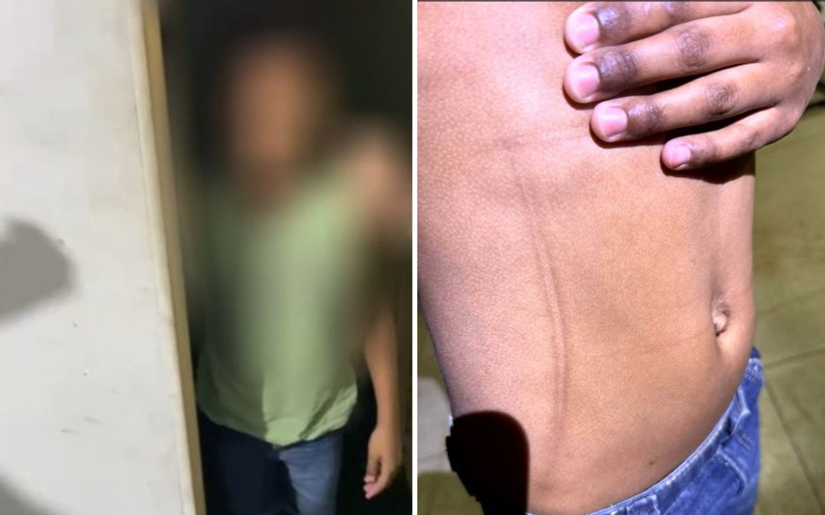 Menino de 9 anos é resgatado vivendo em situação de maus-tratos, em Aparecida de Goiânia — Foto: Reprodução/TV Anhanguera