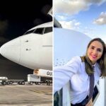 Criada na roça, comandante de Boeing que faz sucesso na web relembra preconceito de colega: ‘Quase me fez desistir de tudo’ — Foto: Reprodução/Instagram de Tati Piloto
