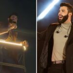 Gusttavo Lima chora em show ao se lembrar início de carreira, em Goiás — Foto: Arquivo Pessoal/Rhuan Dias e Érico Andrade/g1