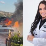 Médica de Goias está entre os feridos de lancha que explodiu no Lago Paranoá (DF) — Foto: Reprodução/TV Anhanguera e Instagram de Maize Oliveira