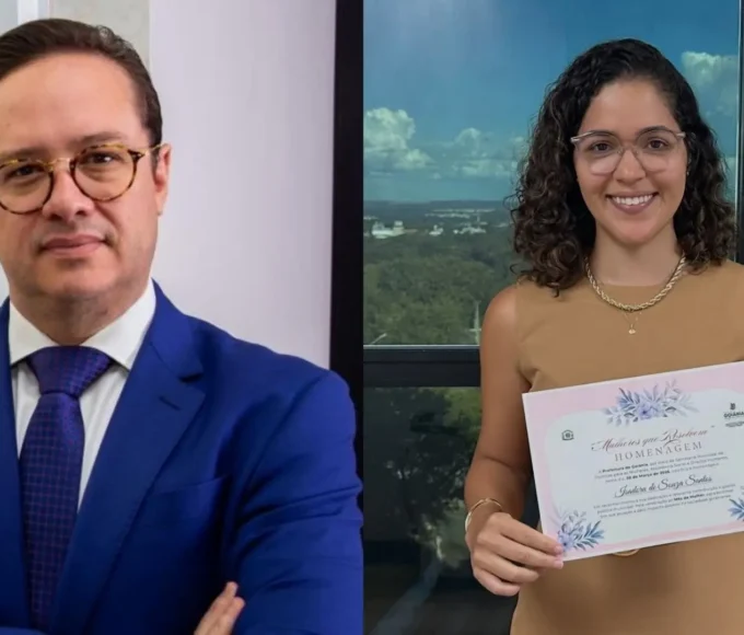 Ex-Procurador-Geral Wandir Allan e Isadora de Souza | Foto: Guilherme Alves/ Jornal Opção